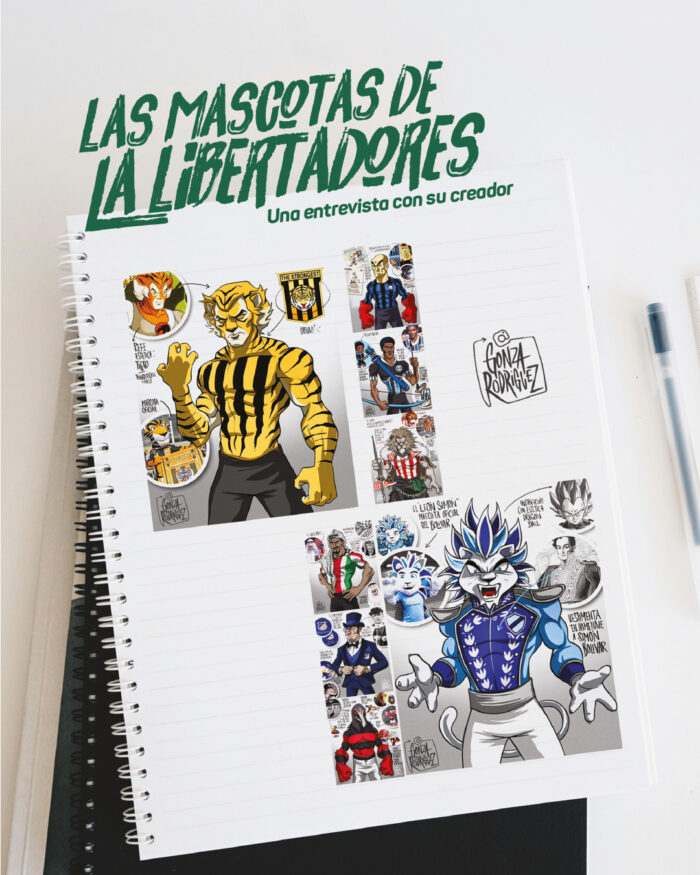  Las Mascotas de la Libertadores: Una Entrevista con su Creador El arte de la pasión, el creador que dio vida a la Libertadores 